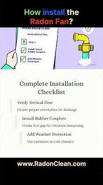 E 721 How install the #Radon #Fan?