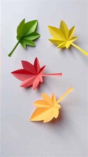 DIY Maple leaf / paper leaf craft #shorts #craft #diy #artandcraft