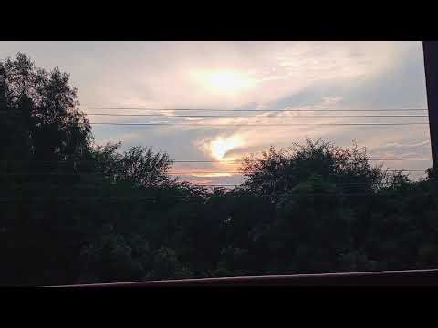 Beautiful Village Sunset and Nature Sounds Sunny weather village life 😍