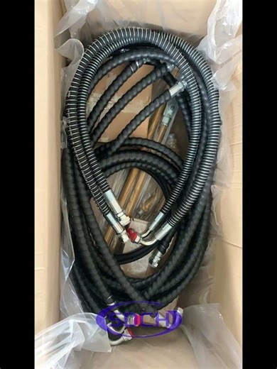 Hydraulic Breaker Hammer Line Piping Kits for Backhoe Loader CAT 420 with Flow Divider Valve