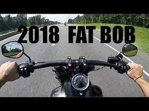 2018 HARLEY DAVIDSON FAT BOB 114 REVIEW | 118 MPH TEST RIDE | VICTORY GUNNER | MOTOVLOG