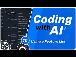 Coding with AI #10 - Using a Feature List
