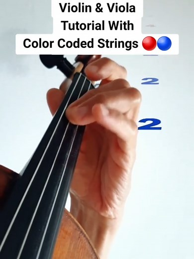 Ode to Joy Violin Tutorial with Color Coded Strings