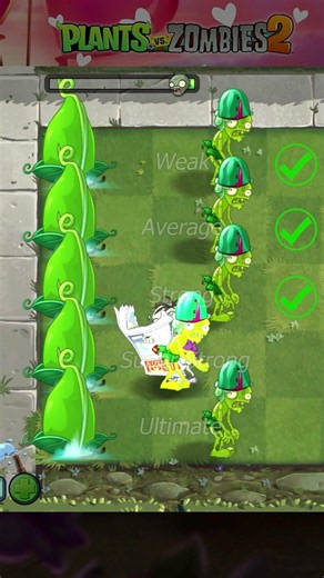 Pvz 2 - Plants Vs Zombies 2 - Zoybean Pod Plant Max Level Vs Level of Zombies #shorts #pvz2