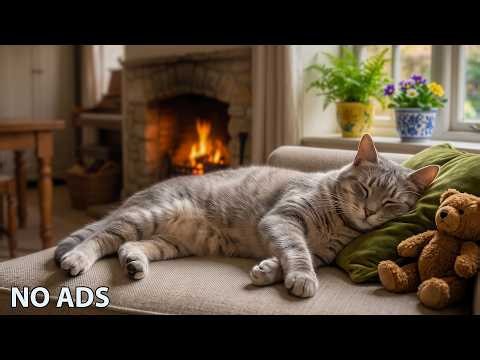 12 Hours Healing Cat Music 🎶 Cat Relaxing Music - Reduce Nervous Behavior in Cats 🐾 No Ads
