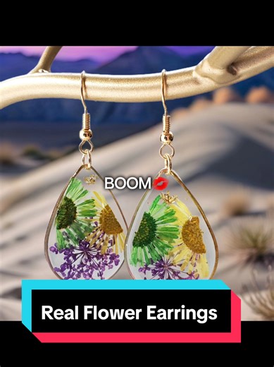 Real flower jewelry is a unique and delicate expression of nature's beauty, capturing the essence of fresh blooms in wearable art. Each piece is handcrafted using genuine flowers that are carefully preserved to maintain their vibrant colors, intricate textures, and organic charm. Encased in resin or glass, the jewelry transforms fleeting natural moments into timeless accessories, making every item one-of-a-kind. Perfect for nature lovers or those seeking meaningful gifts, real flower jewelry bri