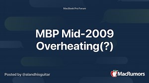 MBP Mid-2009 Overheating(?)