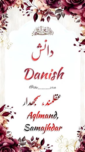 Danish name meaning | Danish name Status | the zra #short #trending #viral #namestatus #4kstatus