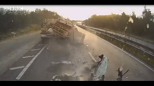 381K views · 1K reactions | WARNING - some viewers may find this video distressing. Shocking footage shows the moment a lorry driver crushed a car on th A2 near Canterbury by driving into it at 50mph - leaving the man inside with serious, life changing injuries. The lorry driver has been jailed for 12 months. | BBC Kent | Facebook