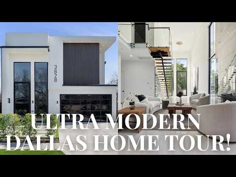 ULTRA MODERN HOME TOUR IN DALLAS TEXAS!
