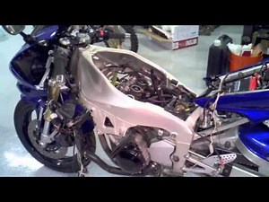 2000 Yamaha YZF-R1 Motorcycle Engine Rebuild Part 1