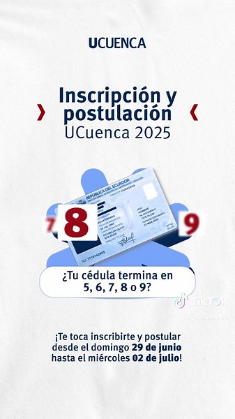 Inscripción y Postulación para UCuenca 2024