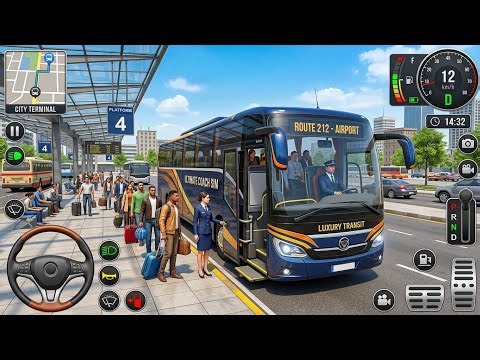 Public City Coach Bus Driving - Multi-Storey Modern Bus Drivers Simulator - Android Gameplay
