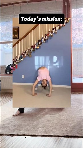 Trying Elena's bridge walk😆 #flexibility #backbend #gymnastics