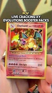 POV Unboxing XY Evolutions Pokemon Booster Packs #pokemoncards #viral #trendingshorts #ytshorts #yt