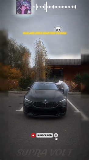 BMW Front View | Man and Girl Reaction 🚗✨ #shorts #bmw #reaction #legendary #likeaim100