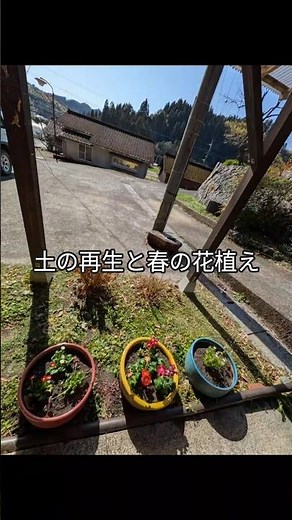 🇯🇵庭先の土づくりと春の花植え｜落ち葉堆肥ともみ殻くん炭で土を再生｜Spring Soil Prep & Flower Planting | Compost and Biochar