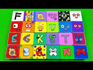 Alphabet Lore 🏳️‍🌈 Looking A to Z with All SLIME Square Coloring! Satisfying Slime Videos, ASMR