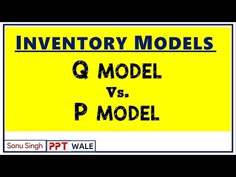 INVENTORY MODELS | FIXED ORDER QUANTITY & FIXED TIME PERIOD MODEL | Q vs P MODELS | BBA/MBA | ppt