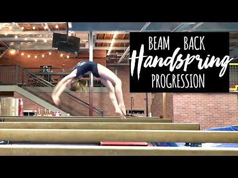 Beam Back Handspring Progression