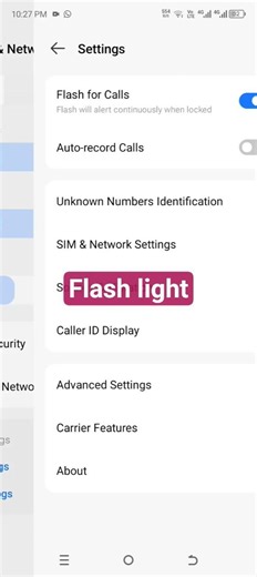 How set flash light during call /auto call recording kese krein/flash light &auto call recording set