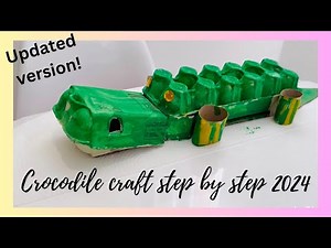 How to make a crocodile out of an egg box 2024