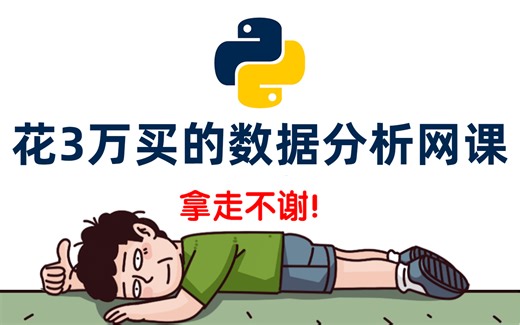 【全600集】冒死上传B站最全Python数据分析-数据挖掘课程，血赚！全程干货无废话！学完即可就业，拿走不谢！