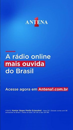 A rádio online mais ouvida do Brasil.