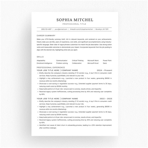 High School Student Resume Template Canva Word Powerpoint, First Job Resume No Experience, College Application CV, Editable Instant Download - Etsy