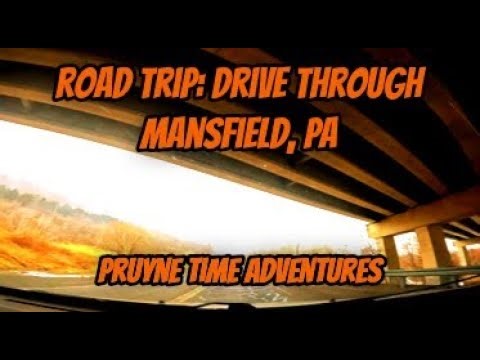 ROAD TRIP #18: Drive Through Mansfield, Pennsylvania. Cold January 2025 #pruynetimeadventures