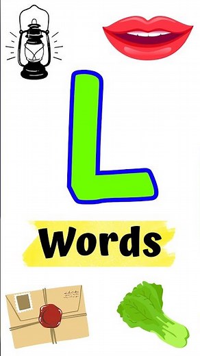 L letter words l Words that starts with "L" l phonics song l kids video