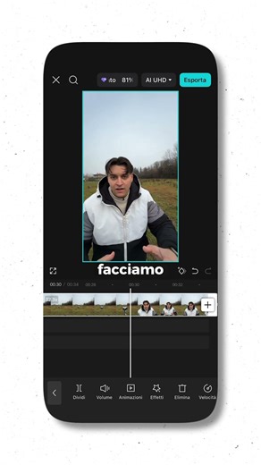 Oggi ti faccio vedere come creare quest’effetto velocità, con CapCut #effect #tutorial #capcut