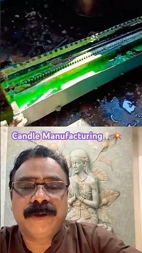 DIY💥How to Make Green Colour Candle🕯️🔥candle Manufacturing💫മെഴുകുതിരി നിർമിക്കുന്നരീതി🕯️#ytfeed