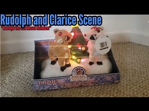 Gemmy animated Rudolph and Clarice scene