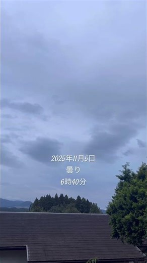 2025年11月5日 宮崎県えびの市の天気 #宮崎県 #えびの市 #天気 #shorts #曇り #水曜日 #天気予報 #仕事 #朝 #暗い #お客様 #静かにしてます #えびのペンション