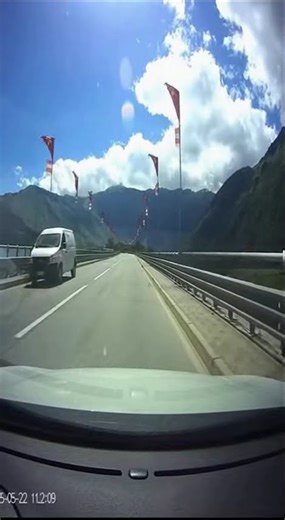 Wind Turns Debris into a Lifesaver 🌬️ #Dashcam #Physics #Miracle
