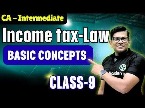 CA-Intermediate | Income tax-Law | Basic Concept lecture-9 #caintermediate