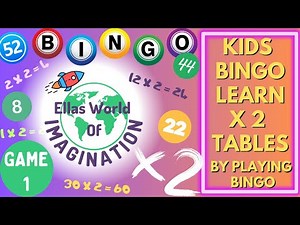 Bingo Game For Kids - 2x Times Tables Edition (Game 1)