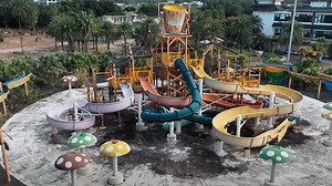Eerie water park left abandoned for years after catastrophic explosion that caused 500 injuries and 15 deaths