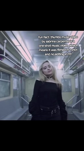 One-Shot Music Video by Sabrina Carpenter: Thumbs Fun Fact
