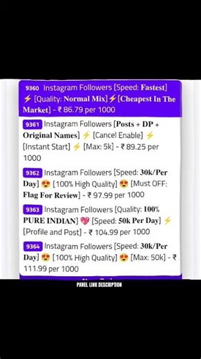 Best SMM Panel for Cheapest Instagram Indian followers | How to Buy Instagram Indian Followers
