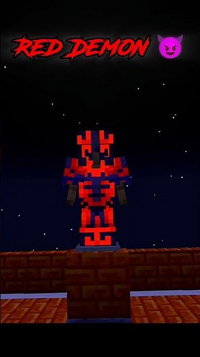 "Red Demon" armor trim combination in Minecraft.