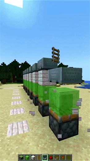 👉Slime Block Wave Rider ACTUALLY Works! #lyricsvideo #minecraft #shorts