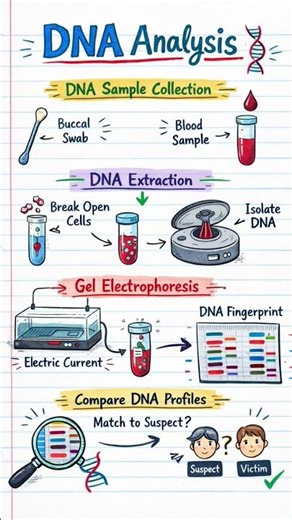 DNA analysis process #biology #forensics #science #ytbshorts #Study Titan