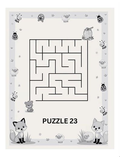 Animal Mazes for Kids - Easy & Medium