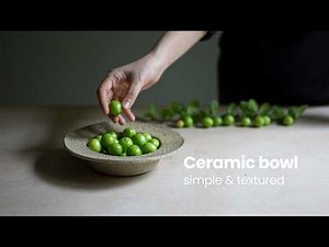 Making a textured ceramic bowl | pottery tutorial