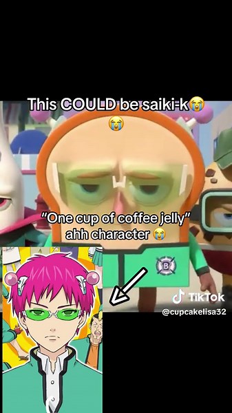 My cousin was watching breads barber shop and this shi came up😭😭 #saiki #saikik #saikikusuo #saikikcosplay #bbs #bread #barber #shop #coffee #jelly #coffeejelly #kusousaiki #kuso #phycic #pink #japan #crk #cookie #run #kingdom