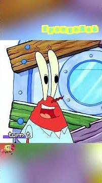 SpongeBob is getting ready to stuff the plankton into the cactus to trap the nasty sea urchins.