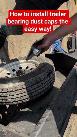 how to install trailer bearing caps without damage! #diy #mechanic #doityourself