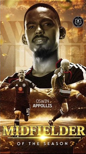 Midfielder of the Season #oswinappollis #oswin #orlandopirates #pirates #betwaypremiership #shorts